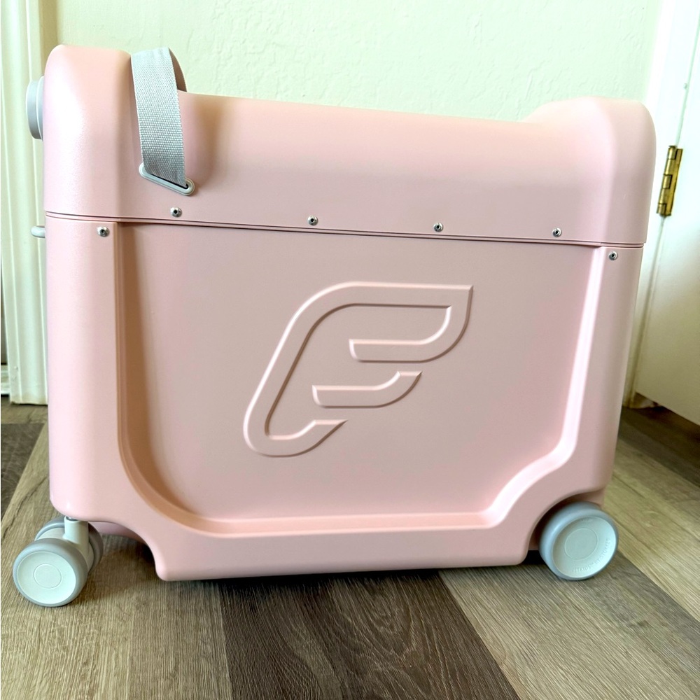 Elegant Pink Rolling Storage Box with Handle